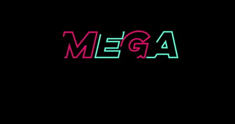 Mega sale animation. Animated mega sale text on black background. Sale Stock Footage 278052151