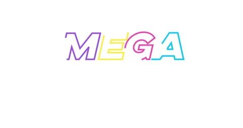 Mega sale animation. Animated mega sale text on white background. Sale Stock Footage 280365894