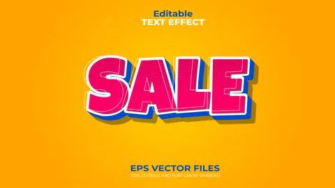 Mega Sale EPS Editable Text Effect and font can be changed 스톡 일러스트