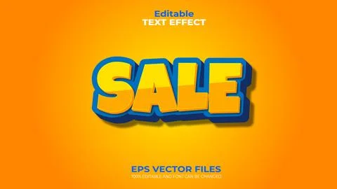 Mega Sale EPS Editable Text Effect and font can be changed 스톡 일러스트
