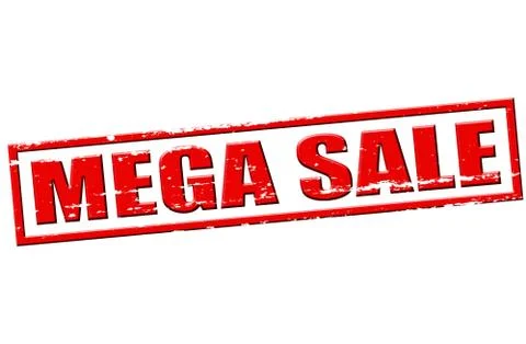 Mega sale Stock Illustration