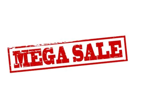 Mega sale Stock Illustration
