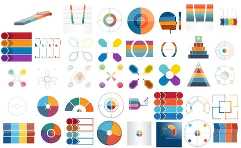 Mega set 4 position Stock Illustration