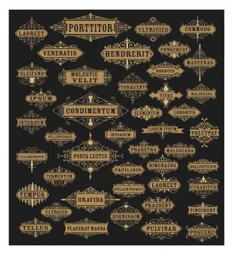 Mega set of banners Stock Illustration