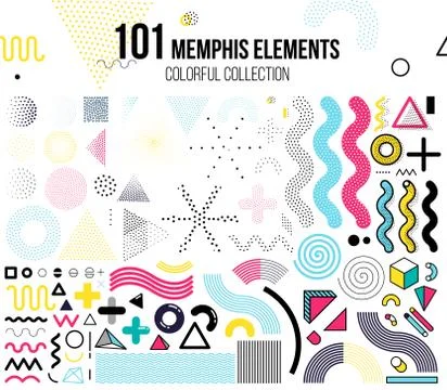 Mega set of design elements Stock Illustration