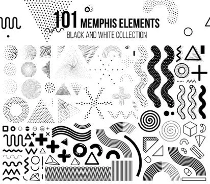 Mega set of design elements Stock-Illustration