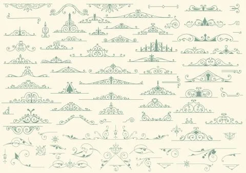 Mega set of design elements Stock Illustration