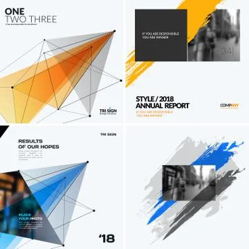 Mega set of templates, polygonal design for website, banner, stand, corporate Illustrazione stock