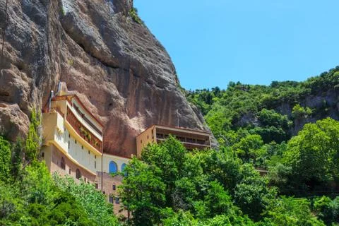 Mega Spileo or Monastery of the Great Cavern, Greece 스톡 사진