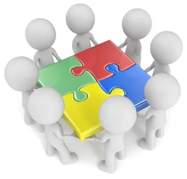 Mega Team. Stock Illustration