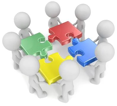 Mega Team. Stock Illustration