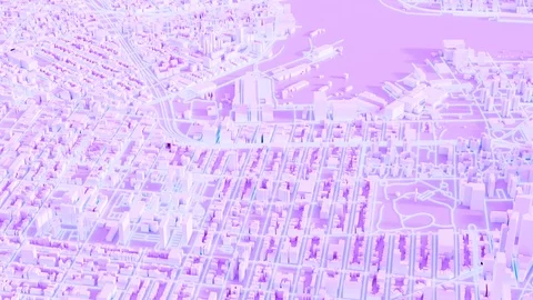 Mega technologic city Stock Footage 101103241