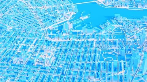 Mega technologic city Stock Footage 101103315