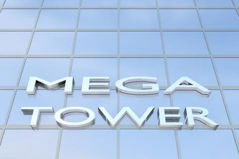 MEGA TOWER concept Ilustración de archivo