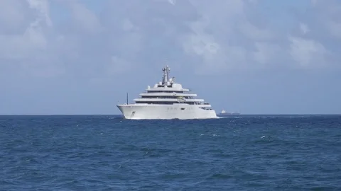 Mega yacht luxury ship Eclipse 1 of 4 Video stock 72539627