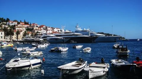 Mega yachts 스톡 사진