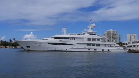 Mega Yatch Step One 1 Stock Footage 46196541