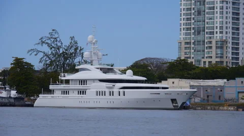 Mega Yatch Talisman C-2 Stock Footage 46184071