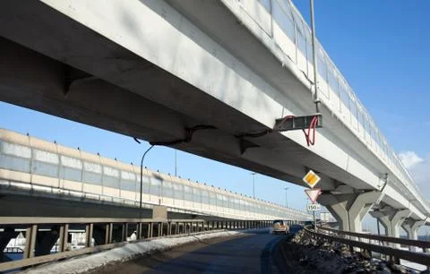 Megacity highway Stock Photos