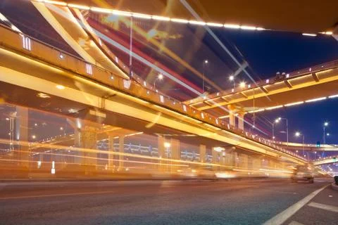 Megacity highway Stock Photos