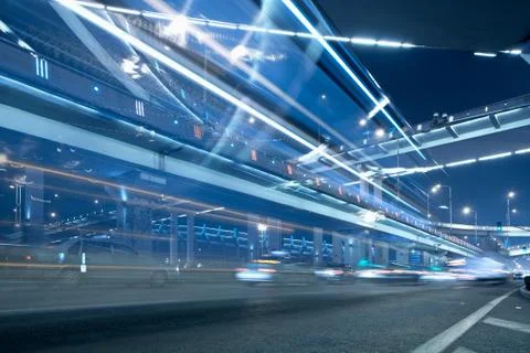 Megacity highway Stock Photos