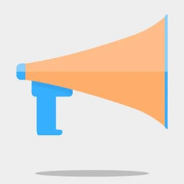 Megafone isolated vector Stock Illustration