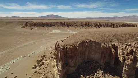 Megalith plain Atacama Desert Video stock 84202669