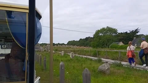 Megalithic site of Carnac Stock Footage 313797570