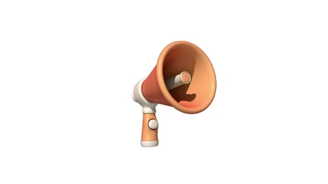 Megaphone 3d icon animation. Stock Footage 292245182