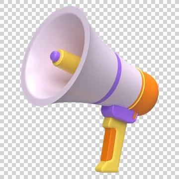 Megaphone 3D Icon Stock Illustration