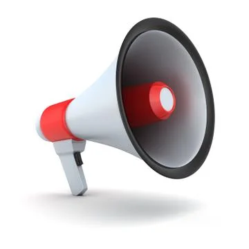 Megaphone 3d Ilustración de archivo