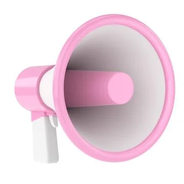 Megaphone. 3D illustration. 3D rendering. Stock Illustration