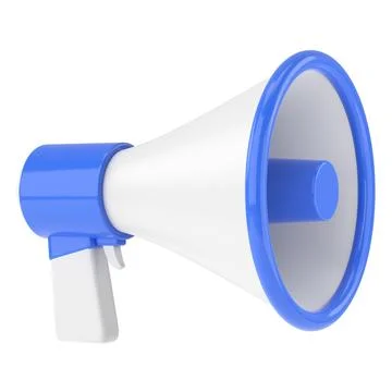 Megaphone. 3D illustration. Stock Illustration