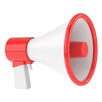 Megaphone. 3D illustration. Stock Illustration