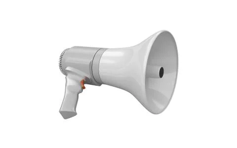Megaphone 3D rendering Stock Photos