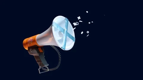 Megaphone with Alpha channel Stock-Footage 275720746