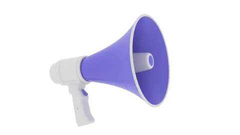 Megaphone animation Vídeos de archivo 195943278