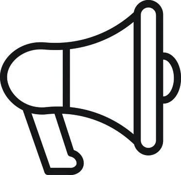 Megaphone Announcement Speaker Stock Illustration