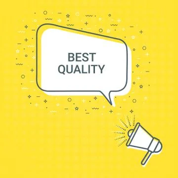 Megaphone With Best Quality Speech Bubble. Loudspeaker. Illustrations For Stock Illustration