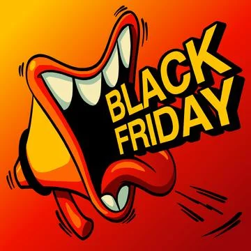 Megaphone - Black Friday Stock Illustration