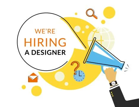 Megaphone with bubble speech Stock Illustration