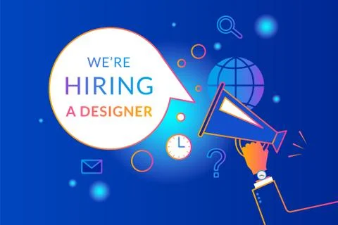 Megaphone with bubble speech Illustrazione stock