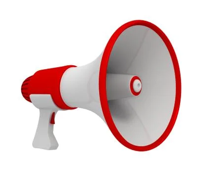 Megaphone concept 3d illustration Stock Illustration