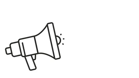 Megaphone with copy space Stock Footage 132786198