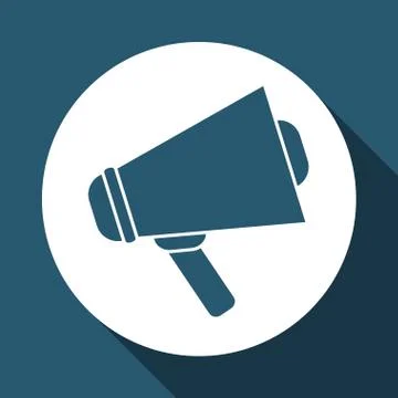Megaphone design over white background, vector illustration イラスト素材
