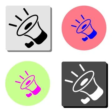 Megaphone. flat vector icon Stock Illustration