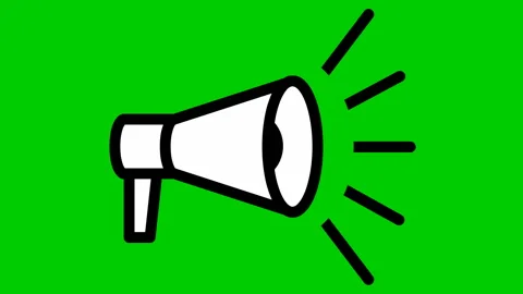 Megaphone green Stock Footage 149669363