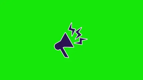 Megaphone on green screen background 库存影片 332643442