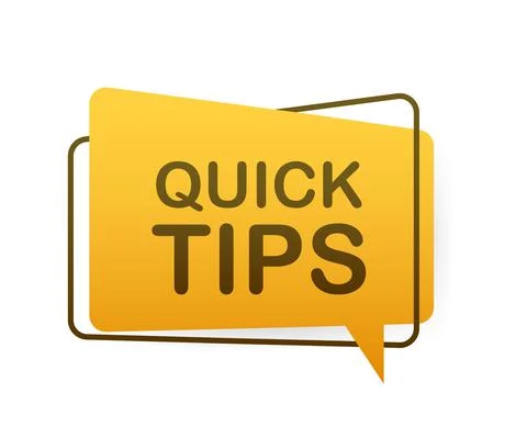 Megaphone Hand, business concept with text quick tips. Stock Illustration