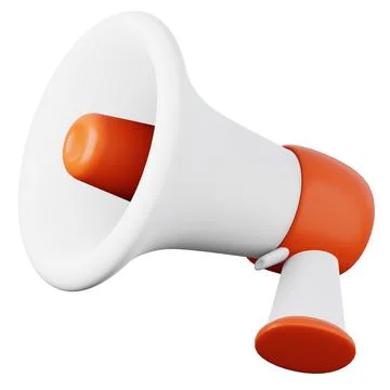 Megaphone high quality 3D render illustration icon. イラスト素材